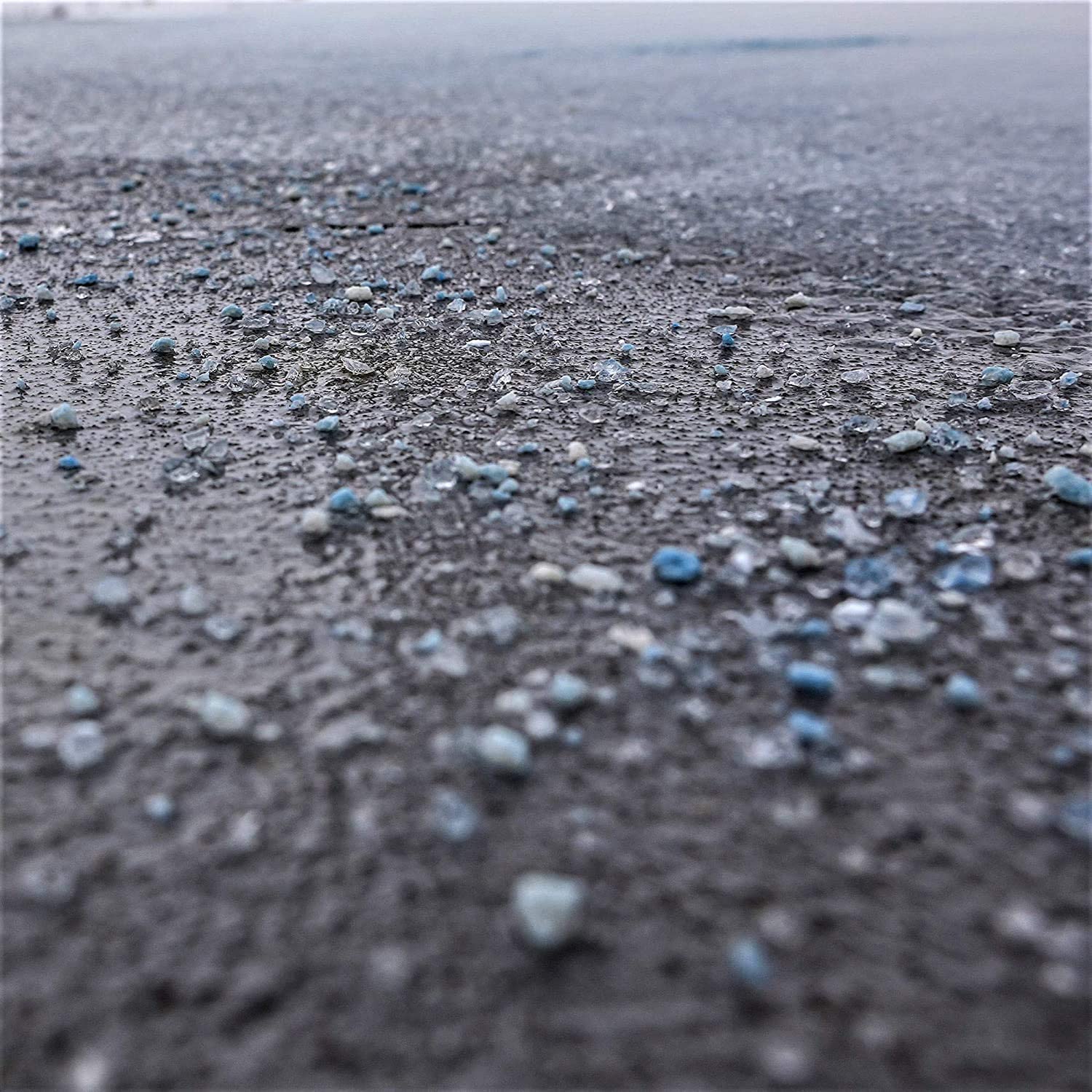 Magnesium chloride-free National Blue Ice Melt label emphasizes safety