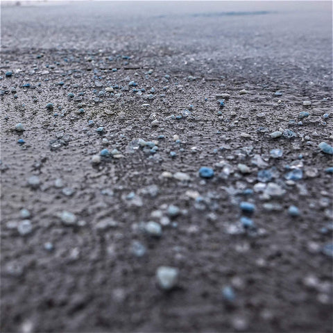 Magnesium chloride-free National Blue Ice Melt label emphasizes safety