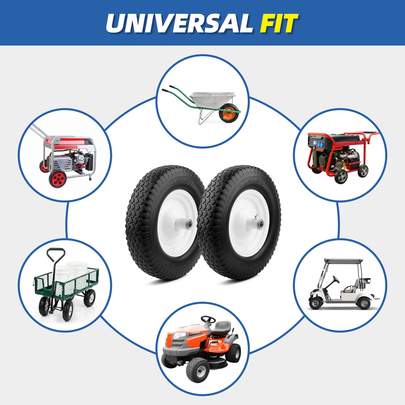 National Standard flat-free tire reduces downtime for landscapes.