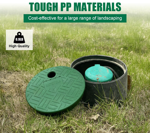 Natotela 6-inch round valve box ready for in-ground irrigation systems