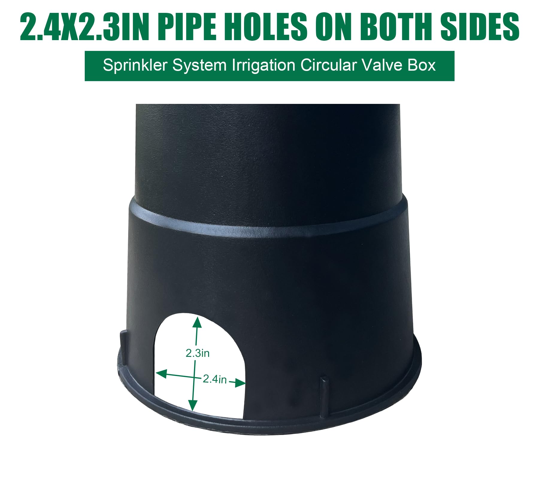 Natotela valve box in-ground installation with reinforced back for durability