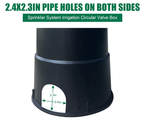 Natotela valve box in-ground installation with reinforced back for durability