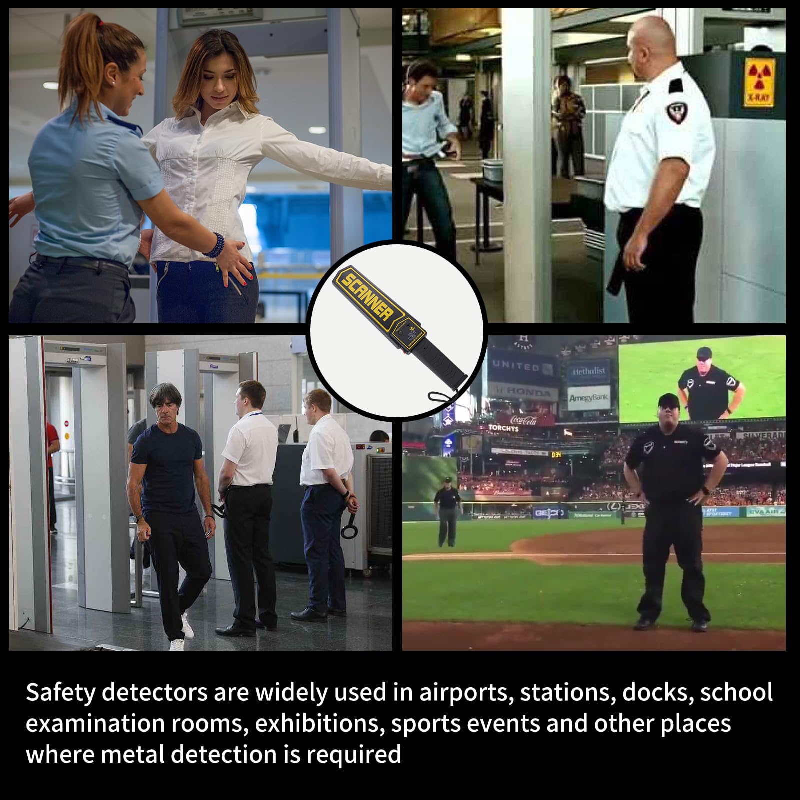 Natotinorch security wand ideal for airports, museums, schools, and events.