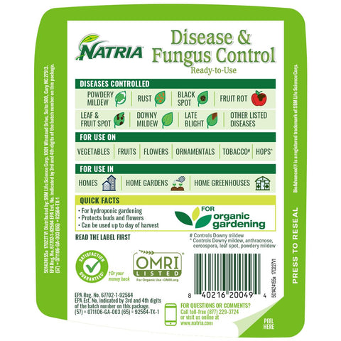 NATRIA front label communicates ready-to-use convenience