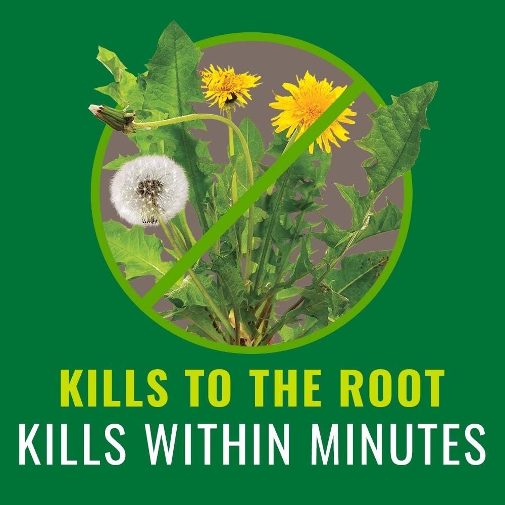 Natria kills weeds to the root around pathways and beds