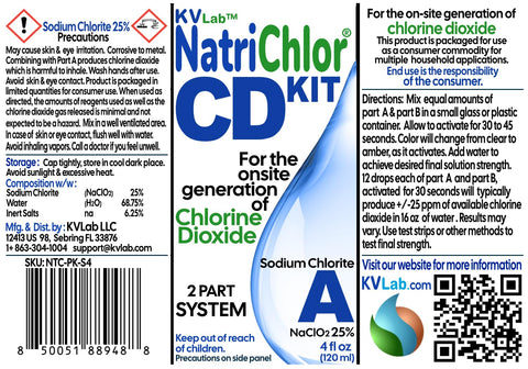 NatriChlor CD Set usage scene for convenient workbench setup.