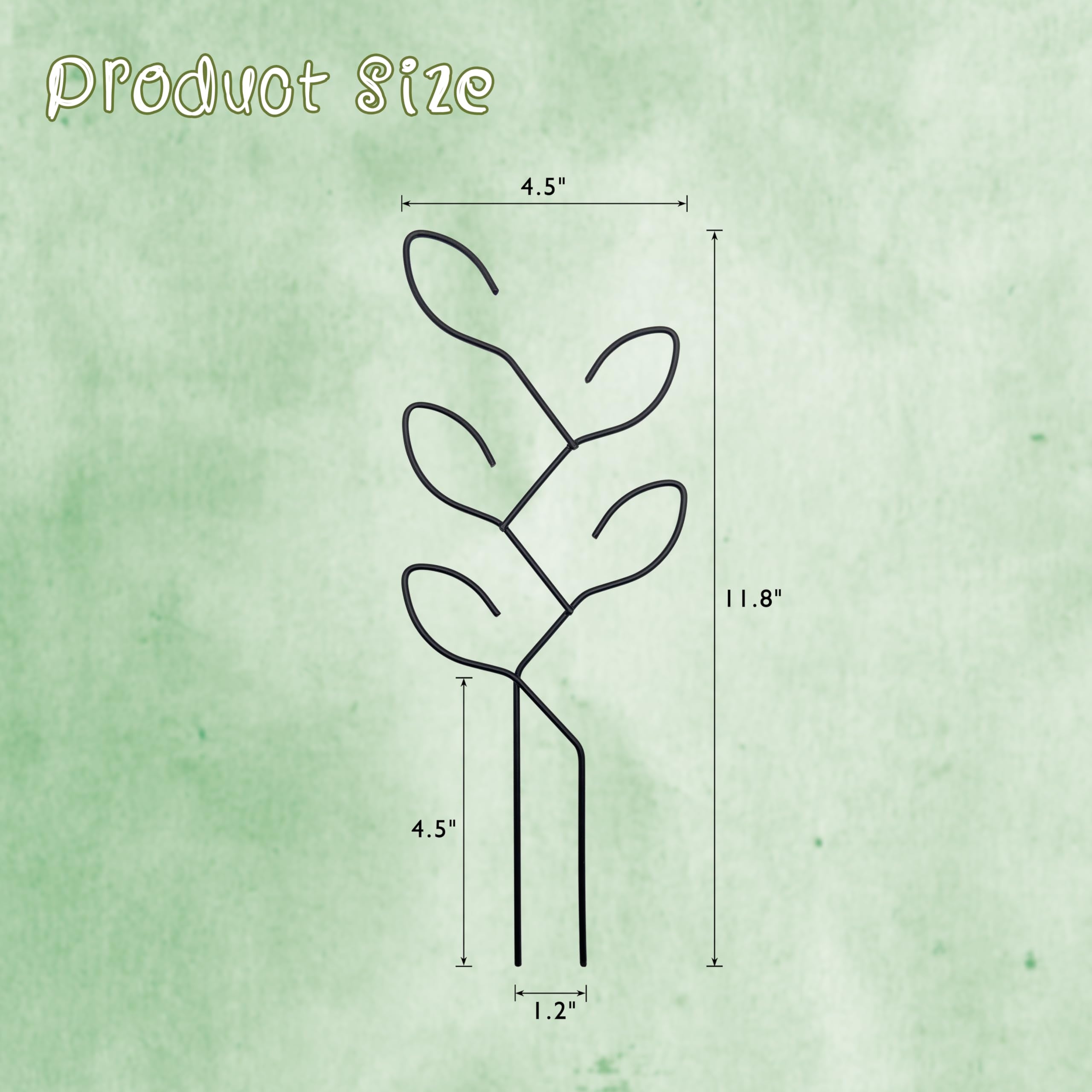 Natrlart metal leaf trellis close-up shows durable black-coated wire for lasting use.