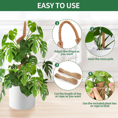 NATSUKY natural coco coir material retains moisture for roots
