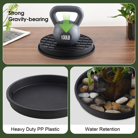 NATSUKY plant saucer indoors use showing neat pot setup