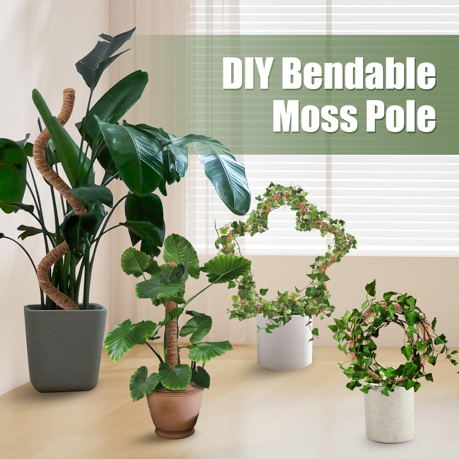 NATSUKY plant ties 6.56 ft secure stems to poles