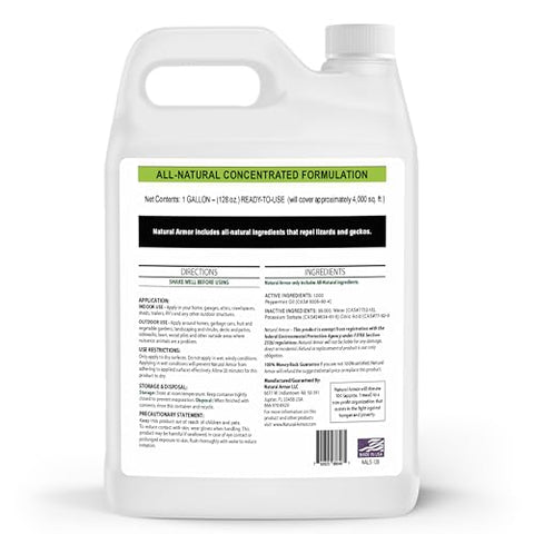 Natural Armor peppermint scent signals herbal protection against pests.