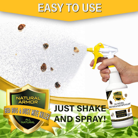 Natural Armor pillows and covers spray with quick, safe application.