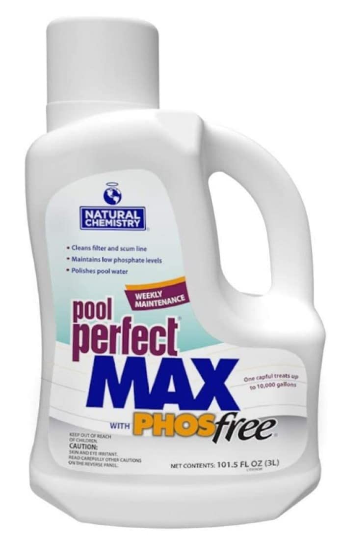 Natural Chemistry Pool Perfect Max 3-liter bottle pour, helps polish water and lower phosphate levels