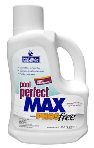 Natural Chemistry Pool Perfect Max 3-liter bottle pour, helps polish water and lower phosphate levels