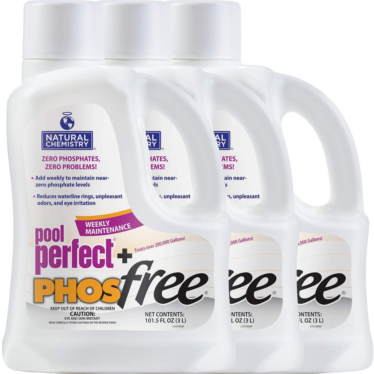 Natural Chemistry Pool Perfect PHOSfree phosphate removal for clearer pool water.