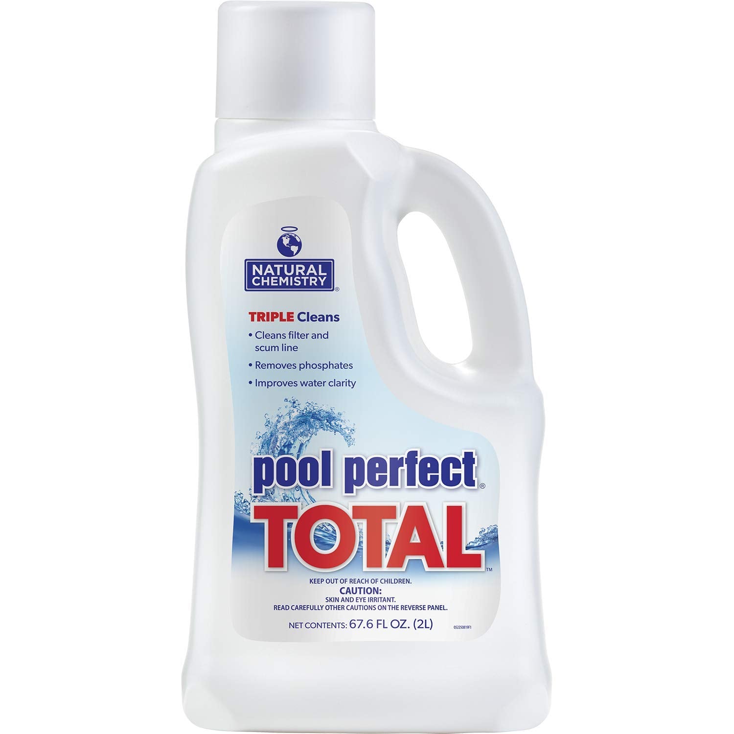 Natural Chemistry Pool Perfect Total 2L bottle shown for clearer water and easier maintenance