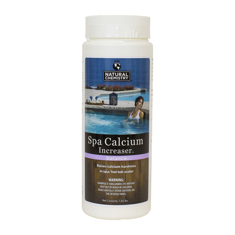 Natural Chemistry Spa Calcium Hardness Increaser bottle raises calcium for clearer spa water