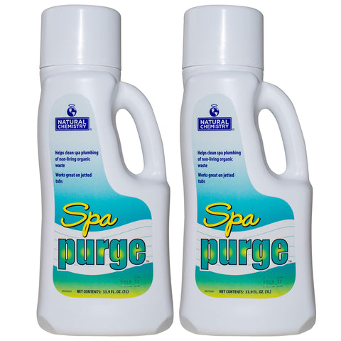 Natural Chemistry Spa Purge bottle promotes clear water and reduced spa odors.