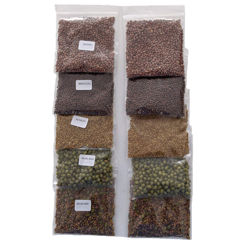 Natural Roots alfalfa sprouts seed pack adds gentle crunch to sandwiches