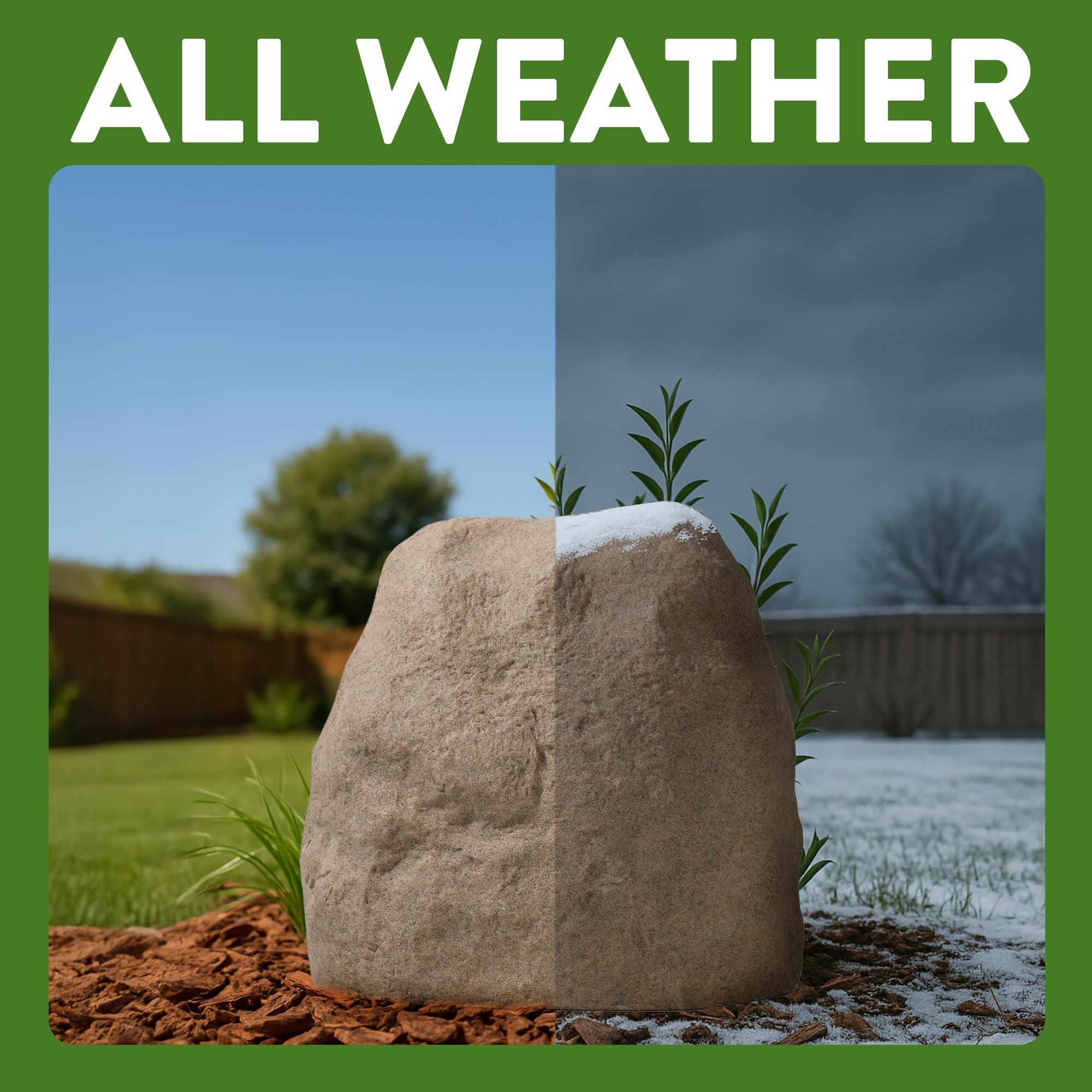 Naturalings natural sandstone finish blends with landscape textures.