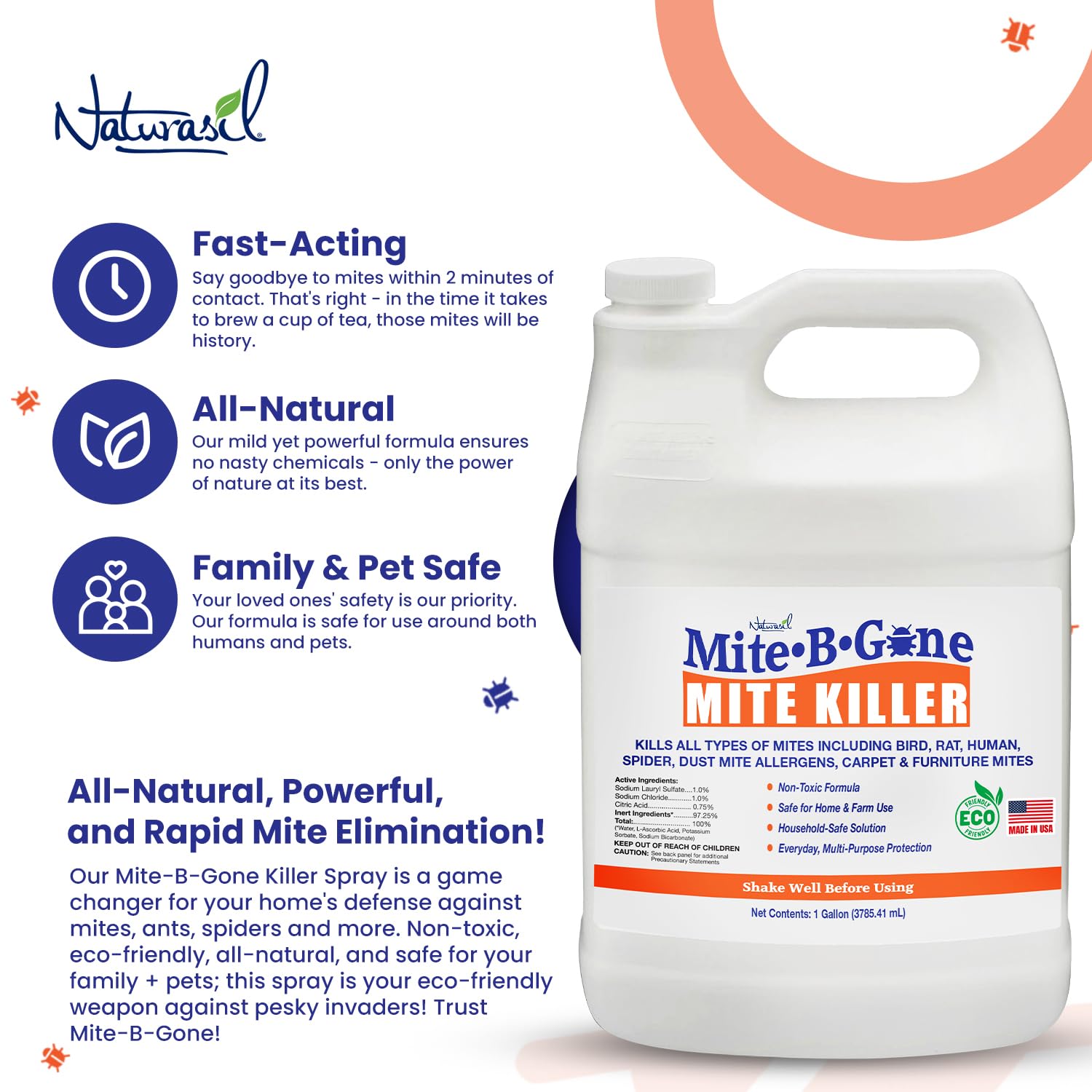 Naturasil Mite Killer Spray coop scene demonstrates safe use around poultry housing.