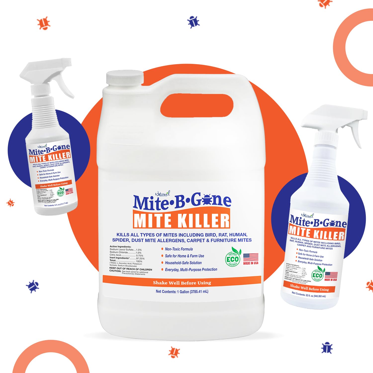Naturasil Mite Killer Spray family-safe emphasis signals gentle care for households and pets.