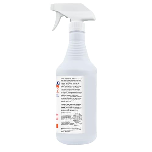 Naturasil Mite Killer Spray label closeup highlights ingredients and directions.