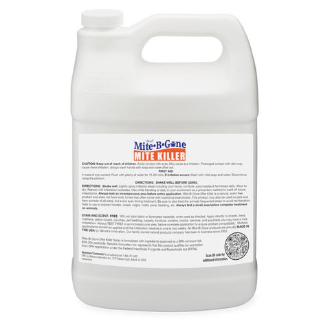 Naturasil Mite Killer Spray label highlights plant-derived ingredients for a non-toxic approach.