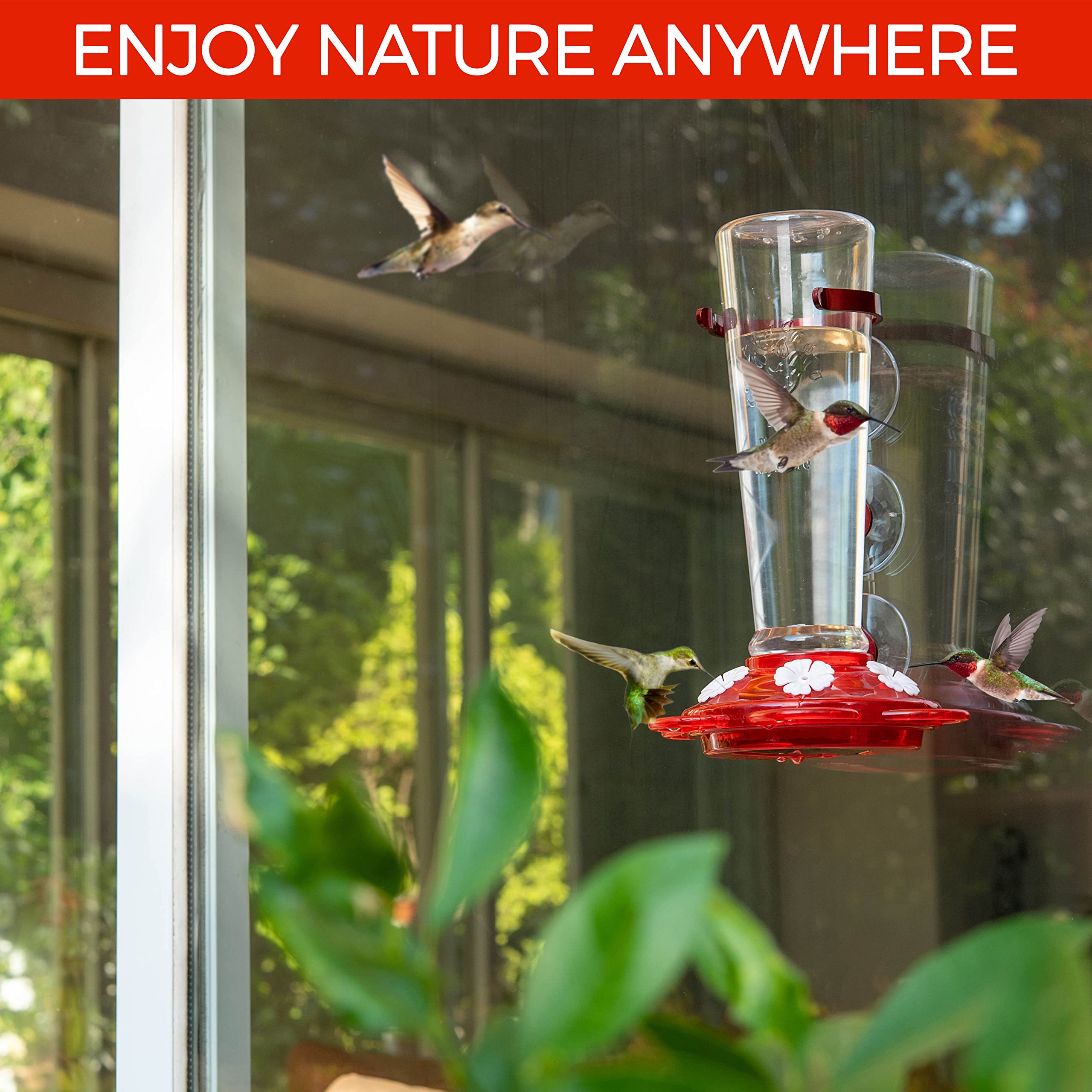 Nature Anywhere interchangeable flowers yellow brighten your feeding station