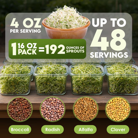 Nature Jims Sprouts alfalfa sprouts seeds for tender microgreens
