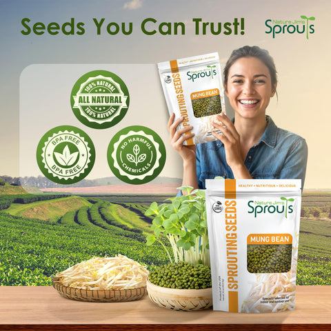 Nature Jims Sprouts vitamins minerals fiber promote wholesome meals