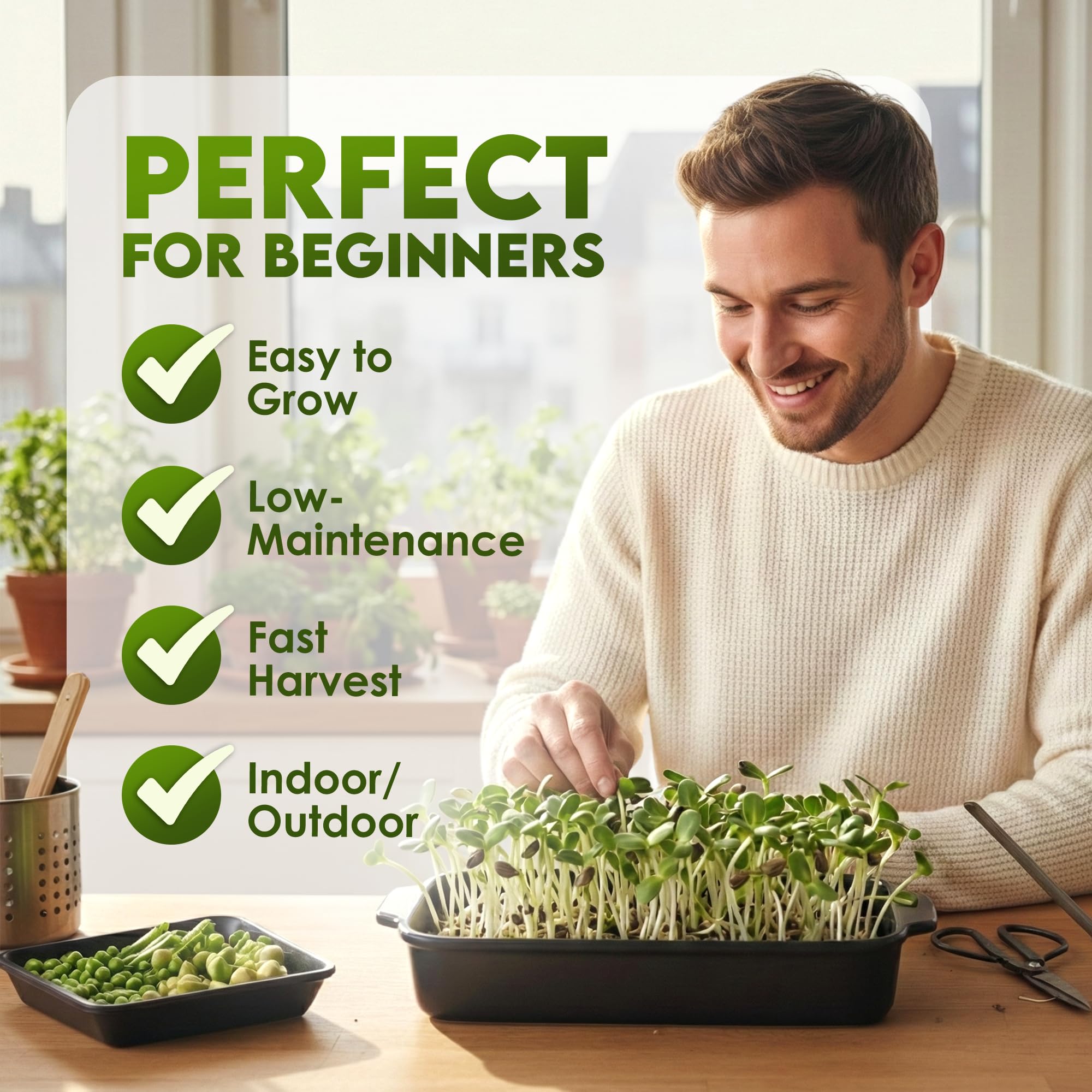 Nature Jims Sprouts packaging ensures quality for home sprouting.
