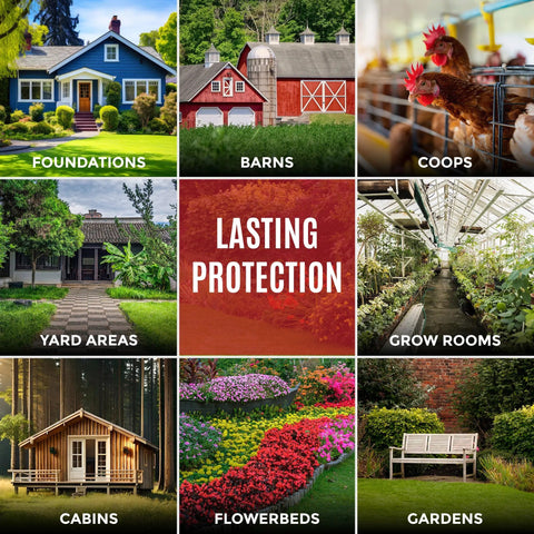 Nature's MACE protects foundations with reliable outdoor deterrence.