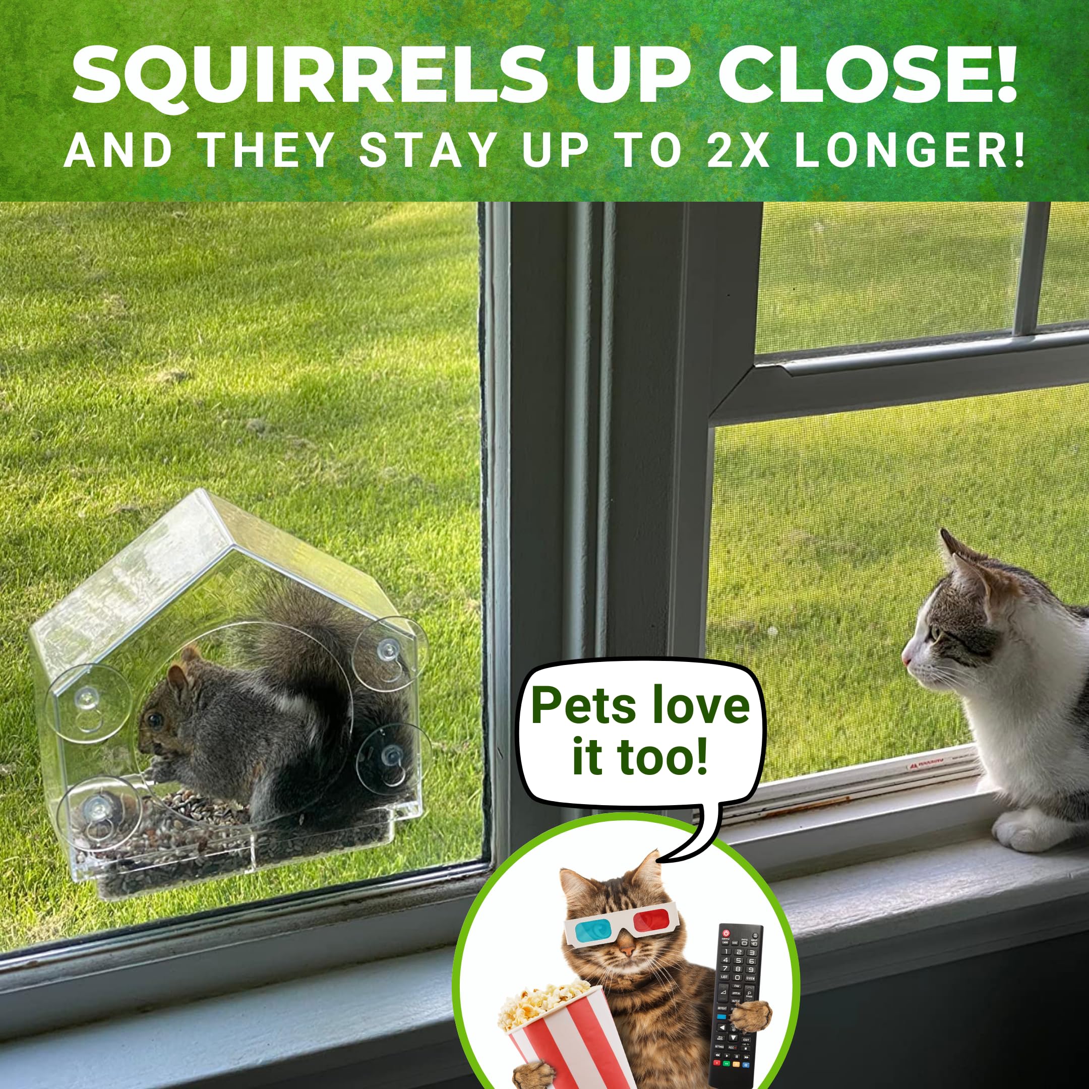 Nature Anywhere window-squirrel-feeder-closeup: premium construction details for lasting outdoor use.