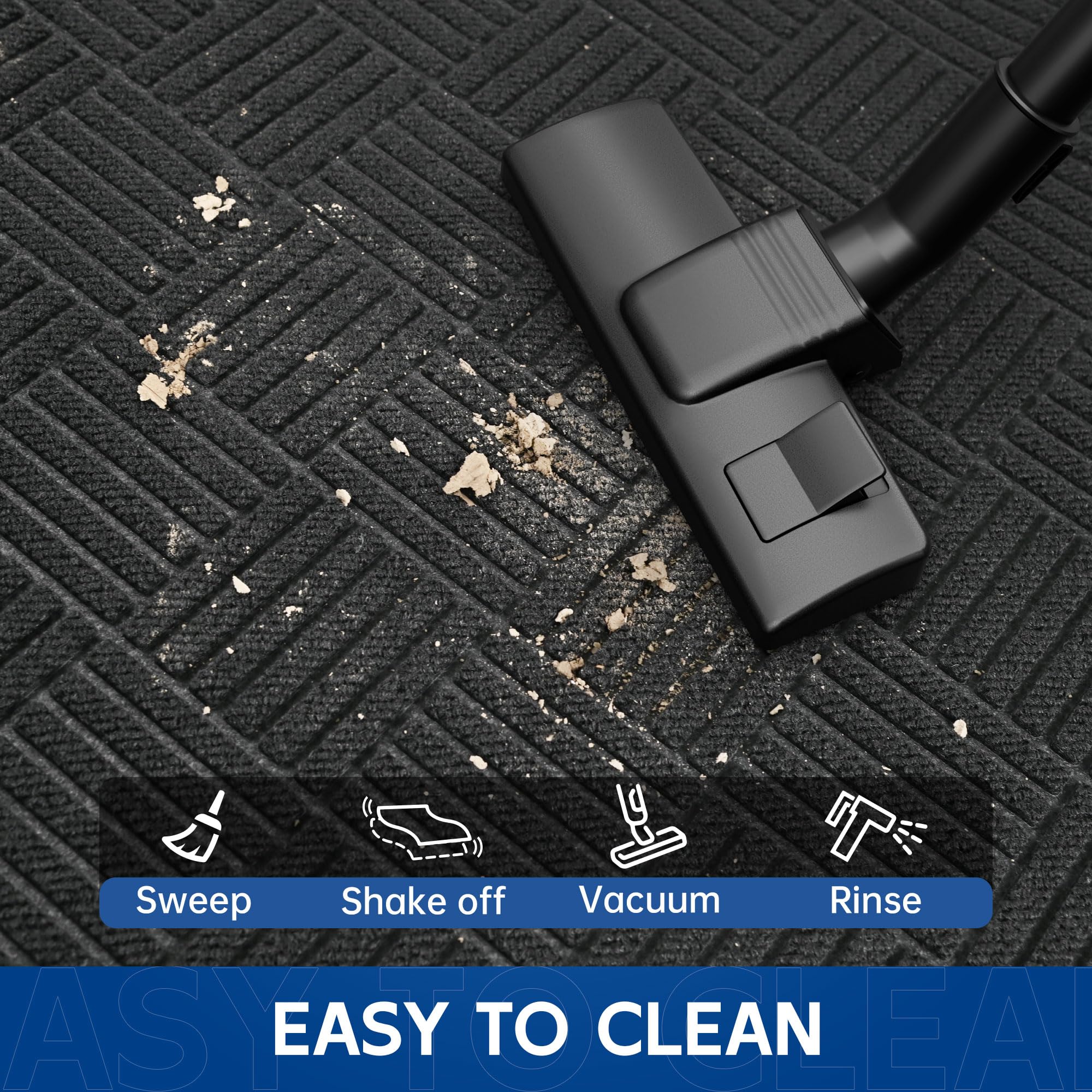 Naturei absorbent front door mat dries quickly after rain