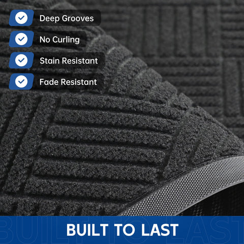 Naturei door mat absorbs moisture and dries quickly at the doorway.