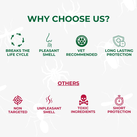 Kills fleas, ticks, larvae, and eggs on outdoor surfaces.