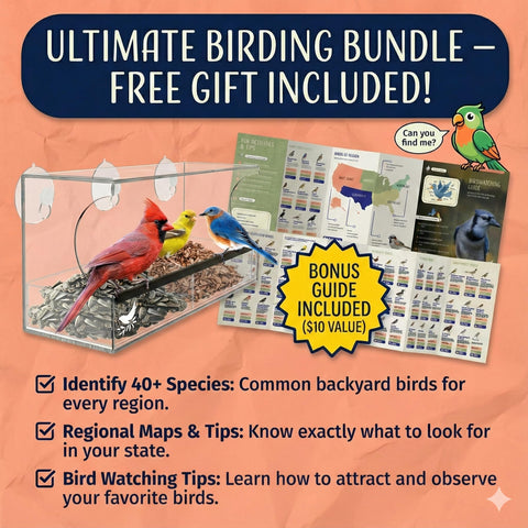 Nature’s Hangout window feeder with lifetime guarantee and VIP support.