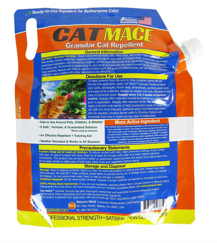 Nature's MACE Cat Mace all-season protection for gardens.