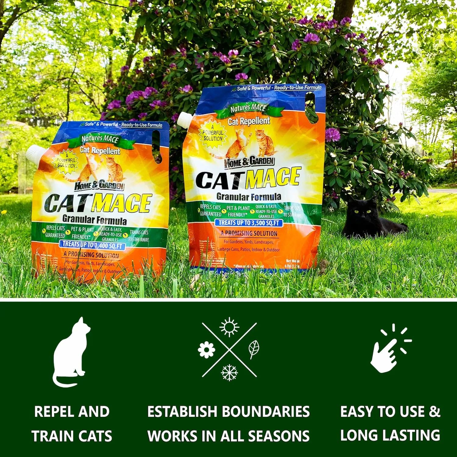 Nature's MACE Cat Mace covers up to 3,500 sq ft.