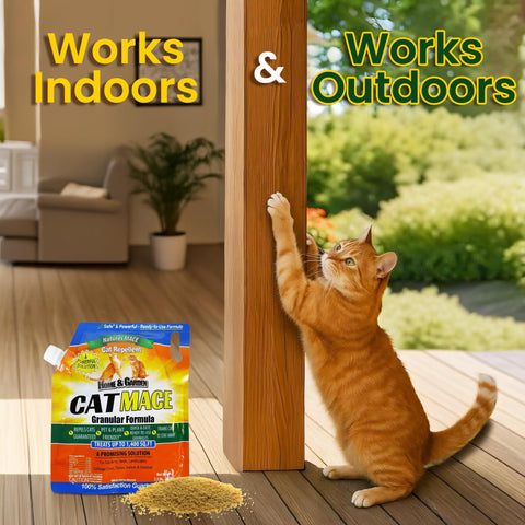 Nature's MACE easy application granules are simple to spread.