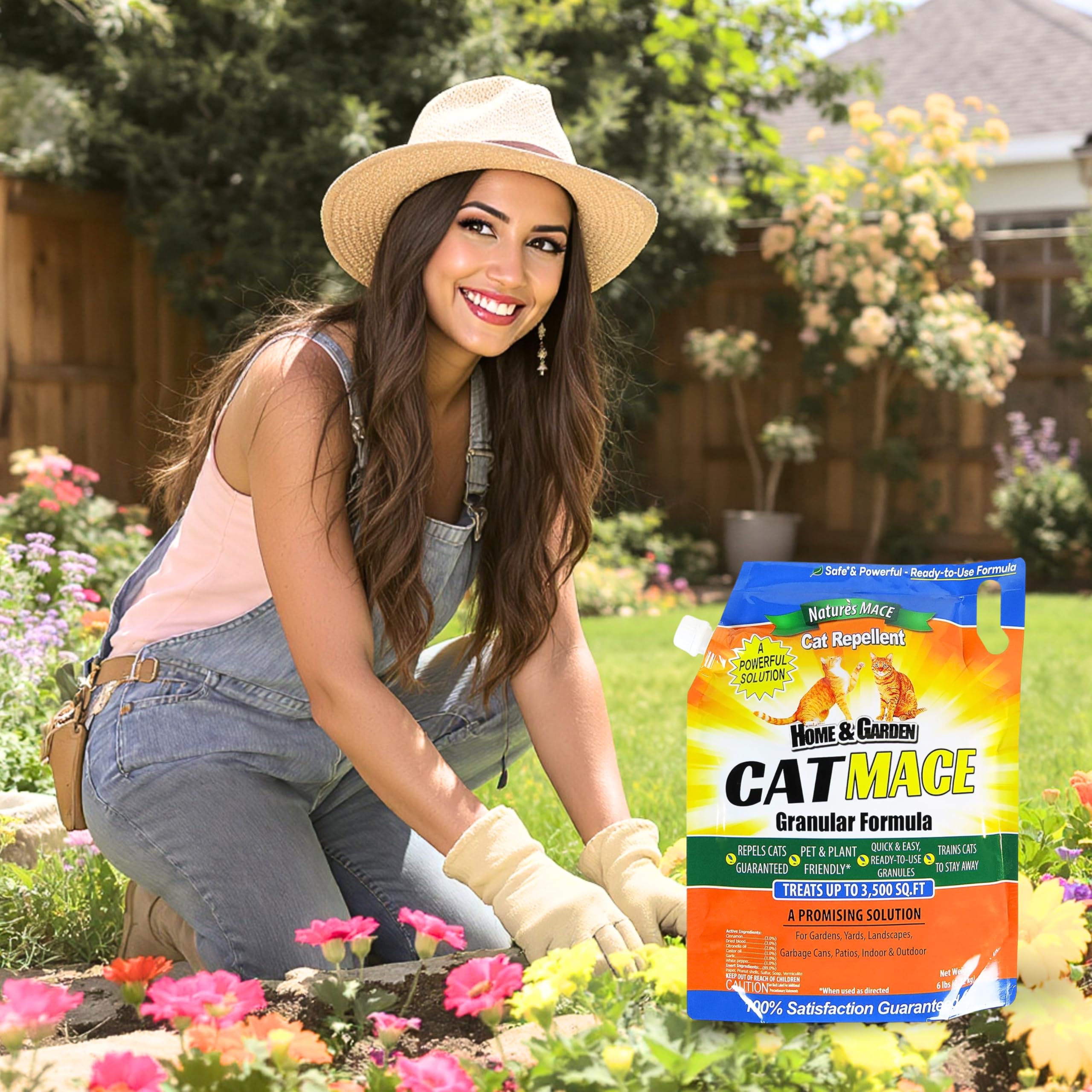 Nature's MACE Cat Mace safe around family and pets.