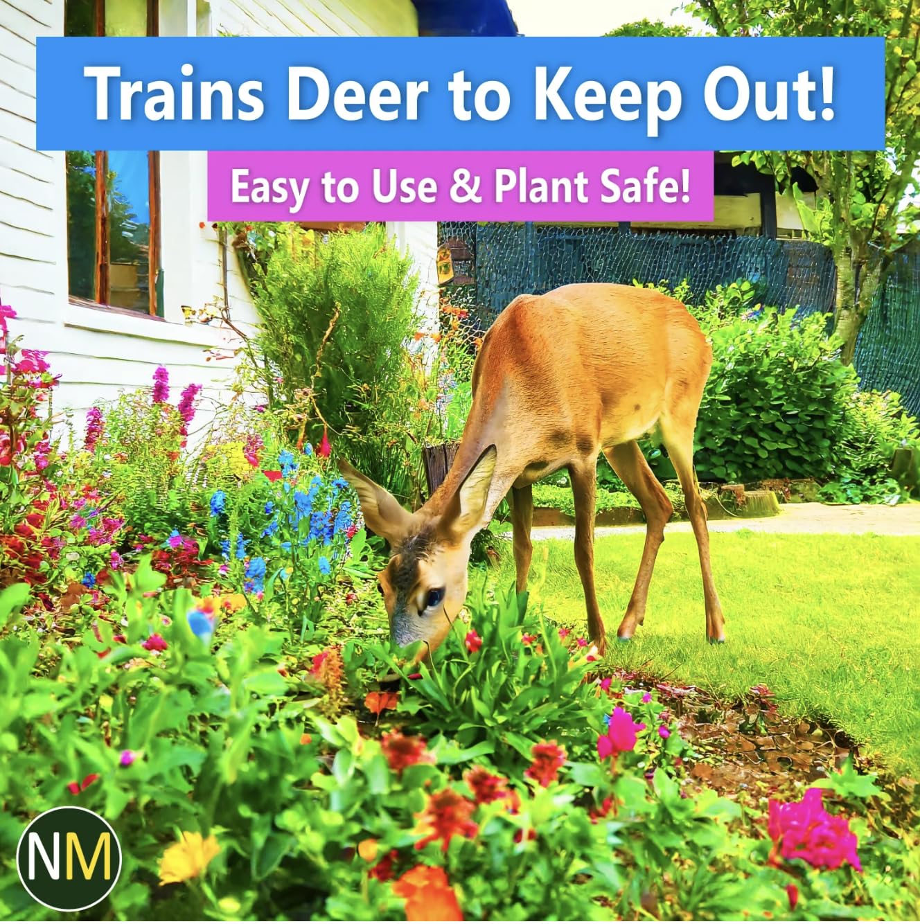 Nature's MACE perimeter barrier around plant groups deters deer and rabbits