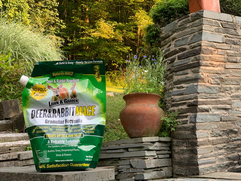 2.5 lb Nature's MACE bag ready for larger outdoor spaces.