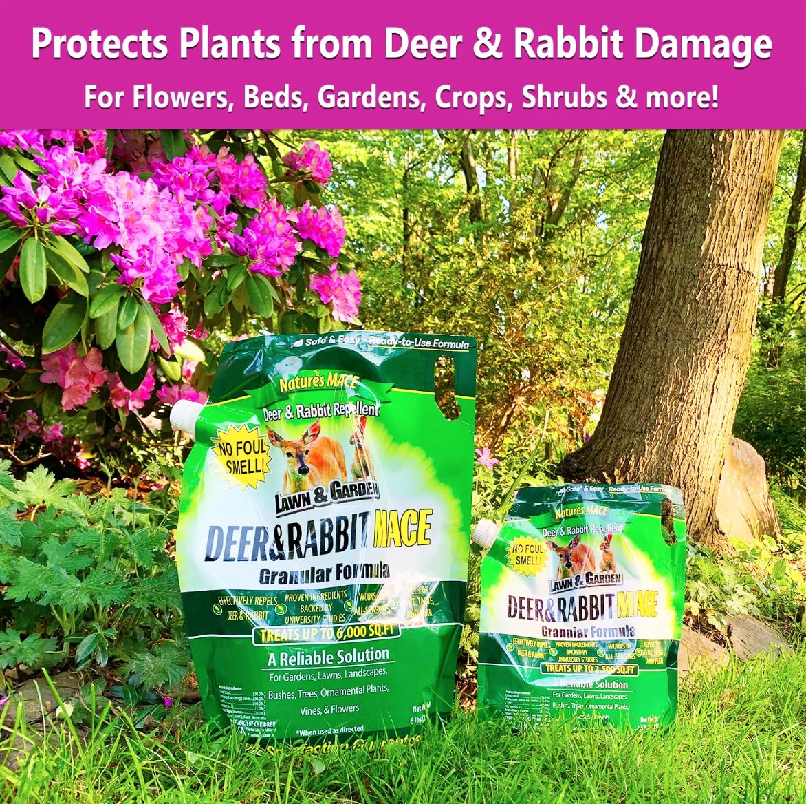 Weather-resistant formula from Nature's MACE provides year-round protection.