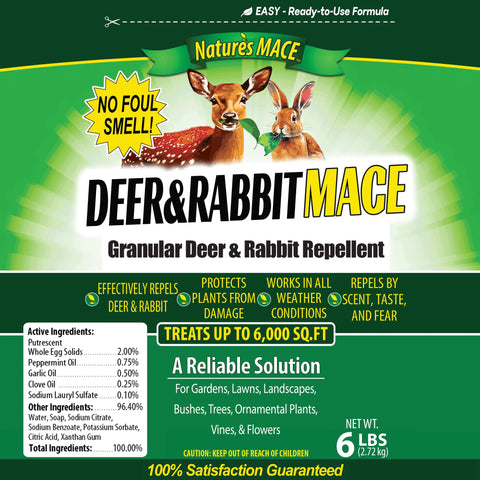 Nature's MACE Deer Repellent Easy 18-inch protection zone around plant groups