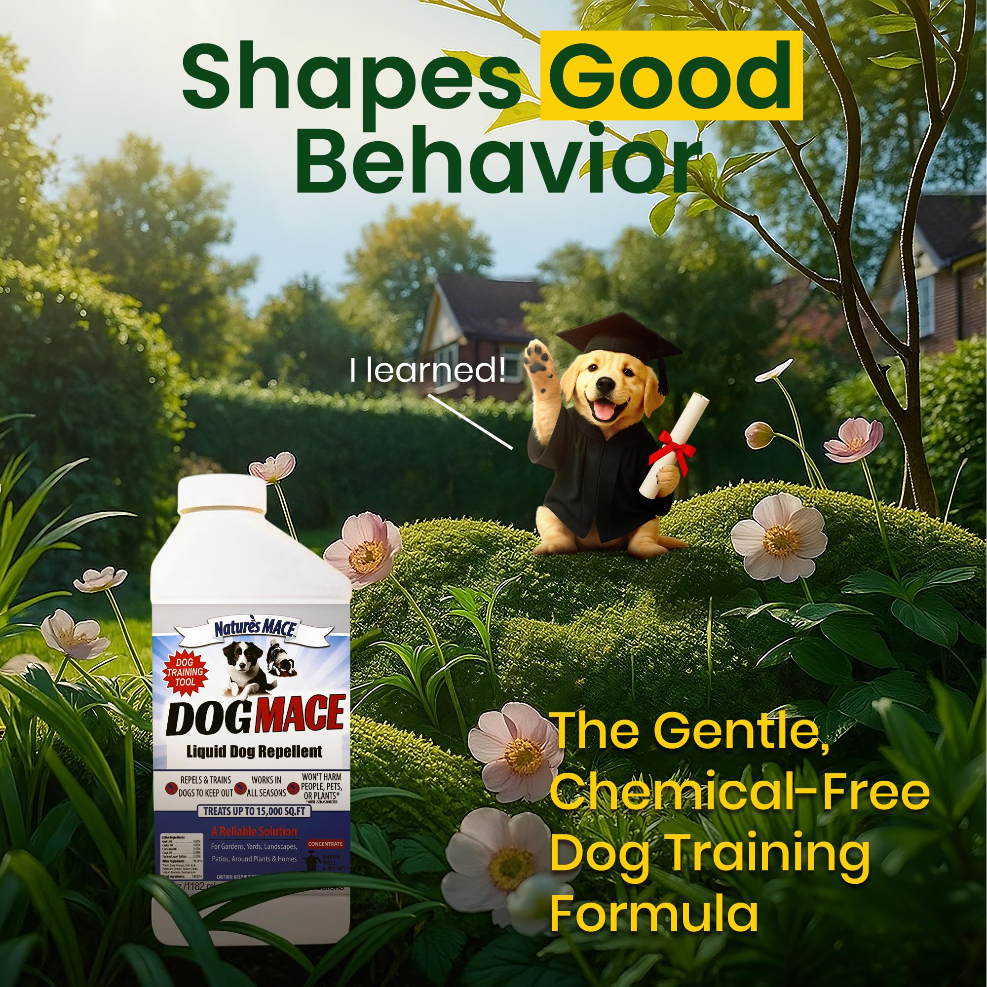 Nature's MACE Dog Mace concentrate 40oz ready for mixing and flexible outdoor use.