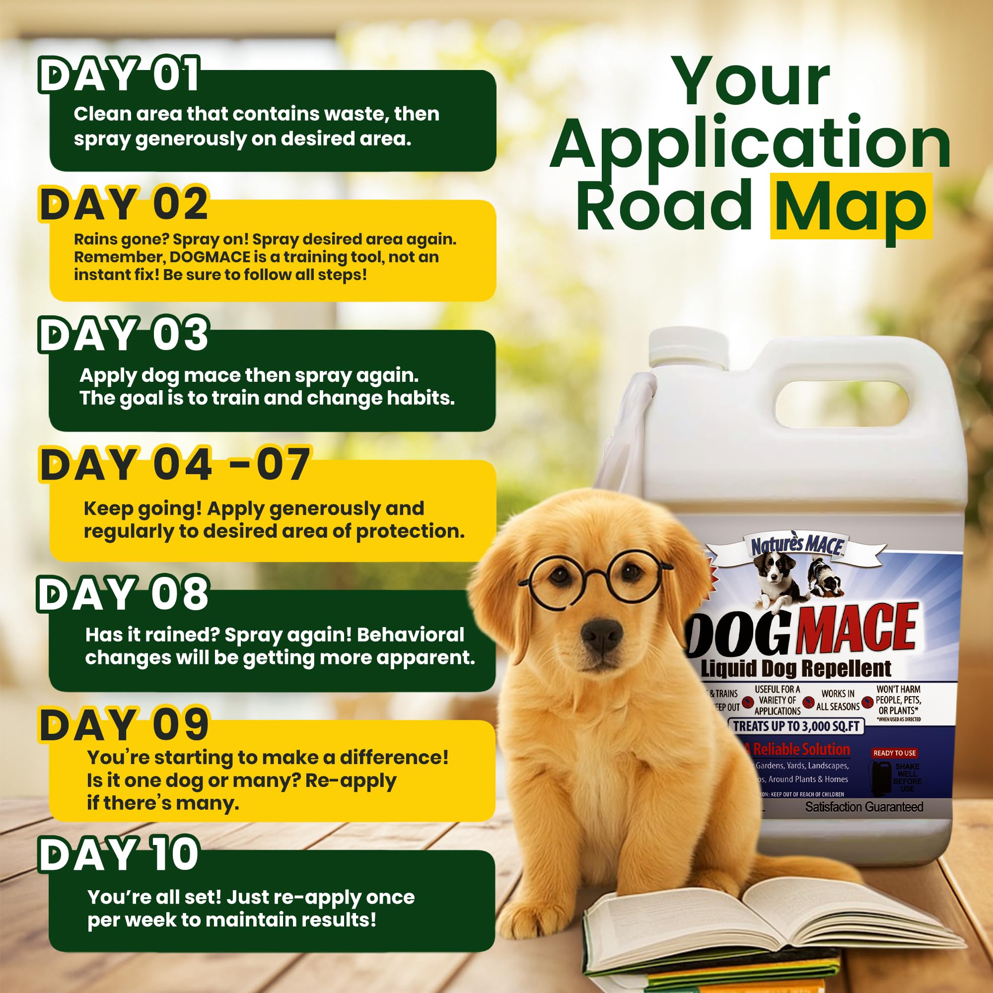Nature's MACE spray is plant-safe and pet-friendly.