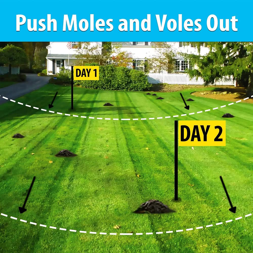 Bulb-dip protection with Nature's MACE guarding new plantings.