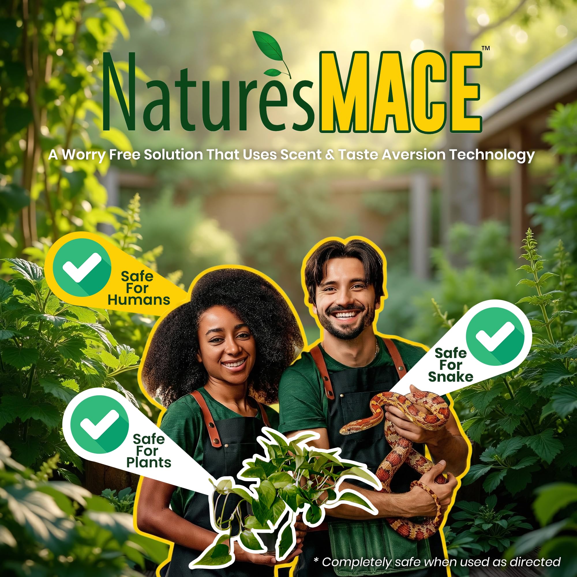 Nature’s MACE outdoor use area around garden borders
